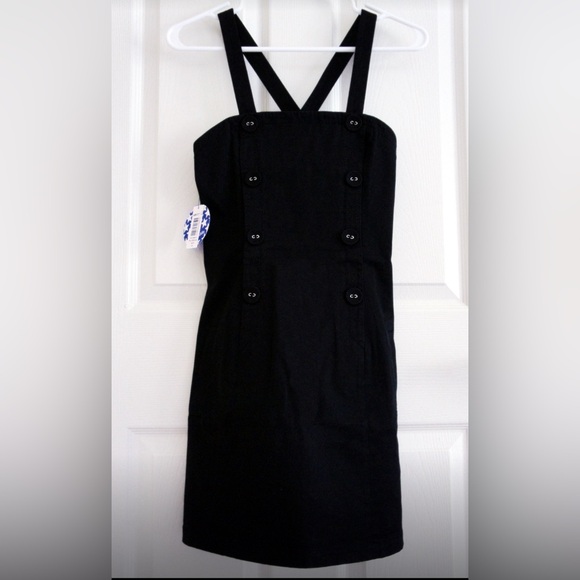 Aritzia Black Jumper Dress New with Tags Size 6 - Picture 1 of 4